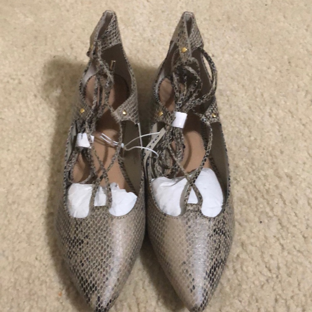 Old Navy Ballerina flats faux snake, new w/tags